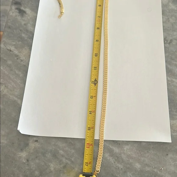 Jordache 18KT Gold Shield Necklace & Bracelet set - Picture 3 of 3